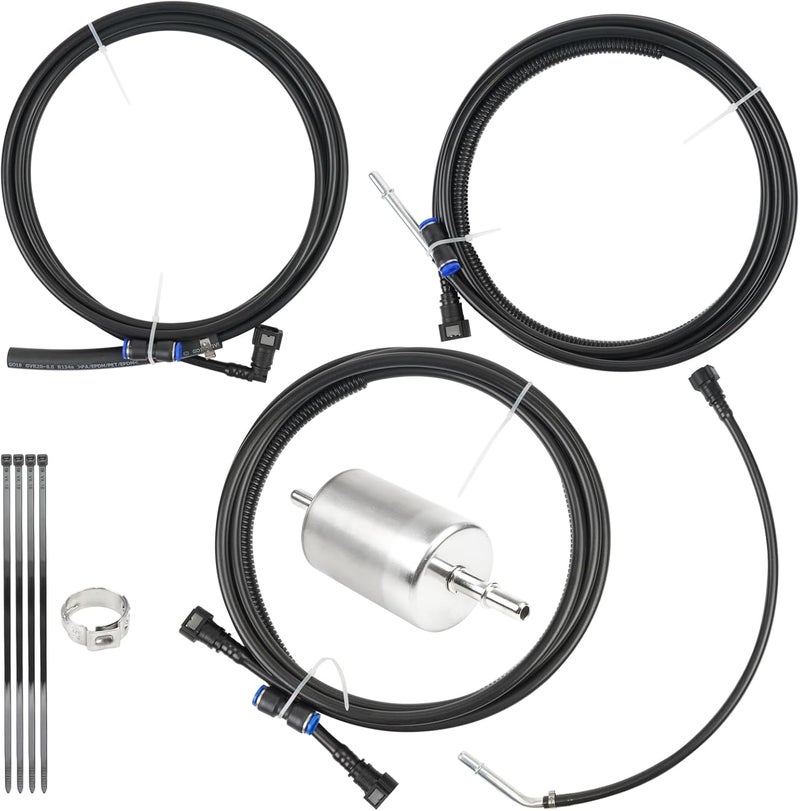 Dexepe Fuel Lines Kit compatible with Chevy Silverado 1500 2500 GMC Sierra 1500 1999-2003 4.8L 5.3L 6L 8.1L Pickup Trucks replace FL-FG0053 FG0053 NFR0003 Nylon Fuel Lines Repair Kit - Image 1